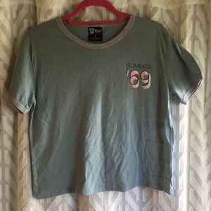 “Summer of ‘69” powder blue T-shirt